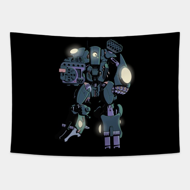 Sentinel Jaeger Tapestry by Tameink