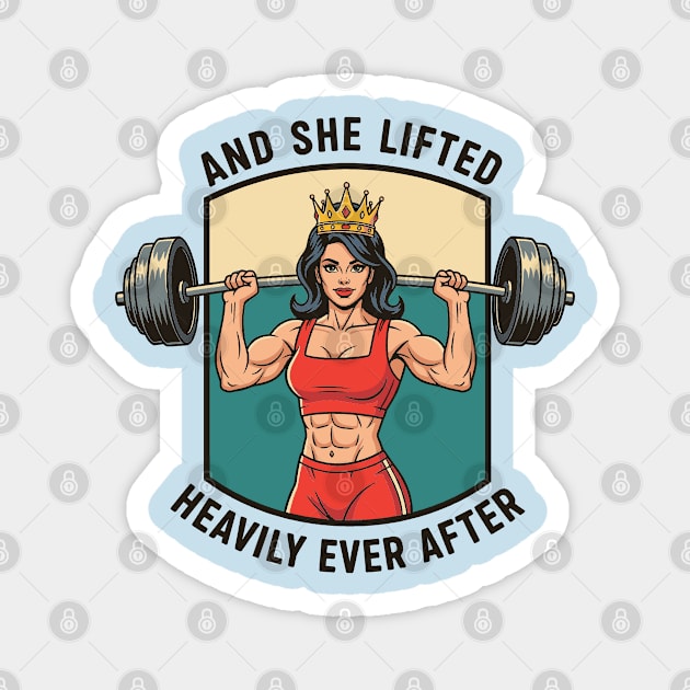 And She Lifted Happily Ever After Magnet by enrynz