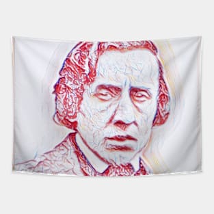 Frédéric Chopin Portrait | Frédéric Chopin Artwork | Line Art Tapestry