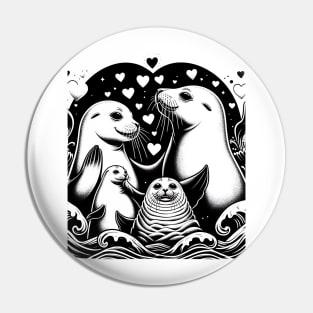 Seal Lover Sea Lion Seals Girls Boys Women Pin