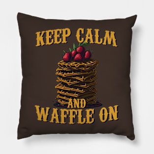 Waffle Maniac Breakfast Desert Pillow