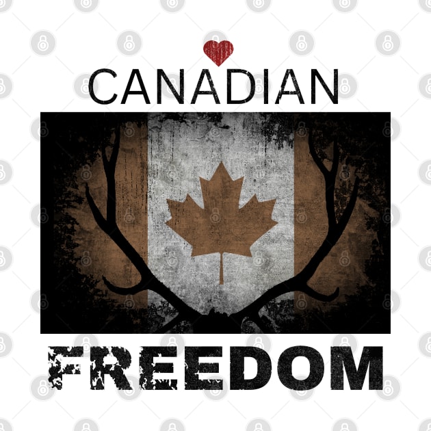 Love Canadian Freedom by Shop Tee Depot