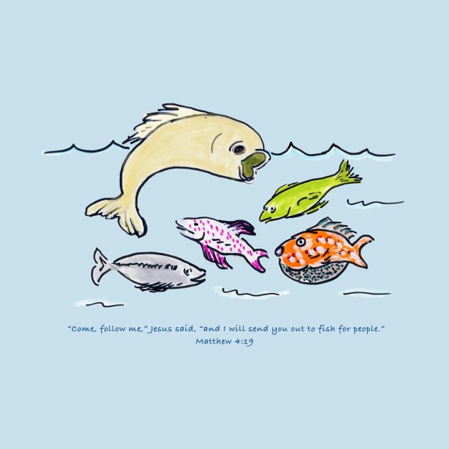 Fish child Illustration by ShiningLightGallery