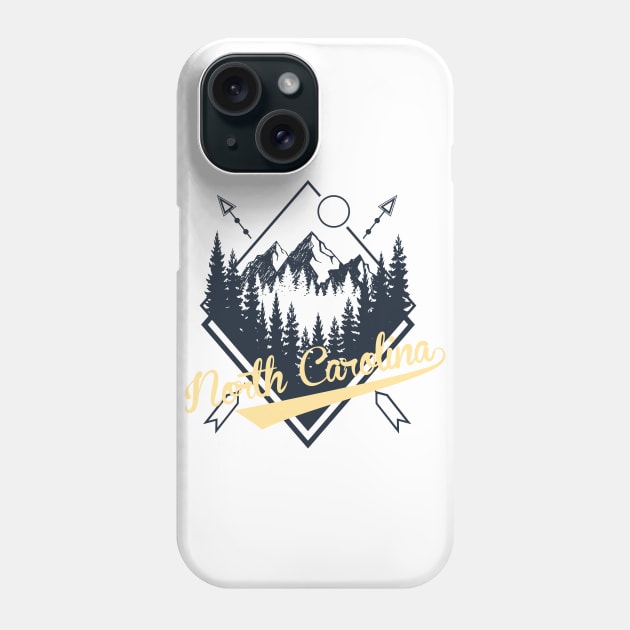 North Carolina Phone Case by LaarniGallery