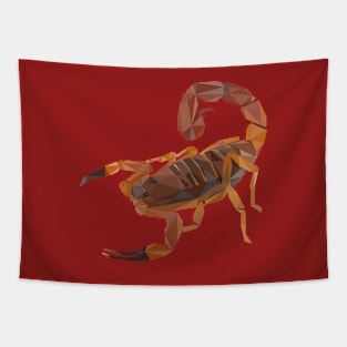 Scorpion Low Poly Speed Art Tapestry