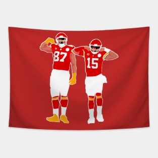 Mahomes and travis kelce kc chiefs Tapestry