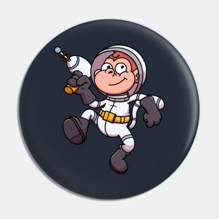 Cartoon Space Monkey Pin