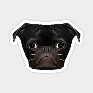 Black Pug Magnet