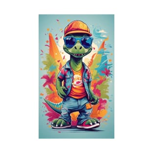 Cute Colorful Whimsical Dino T-Shirt