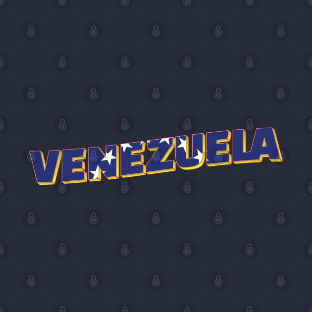 Venezuela vintage style retro souvenir by DesignerPropo