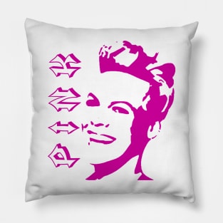 Legendary singer with a distinctive voice Pillow