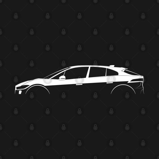 Jaguar I-Pace Silhouette by Car-Silhouettes