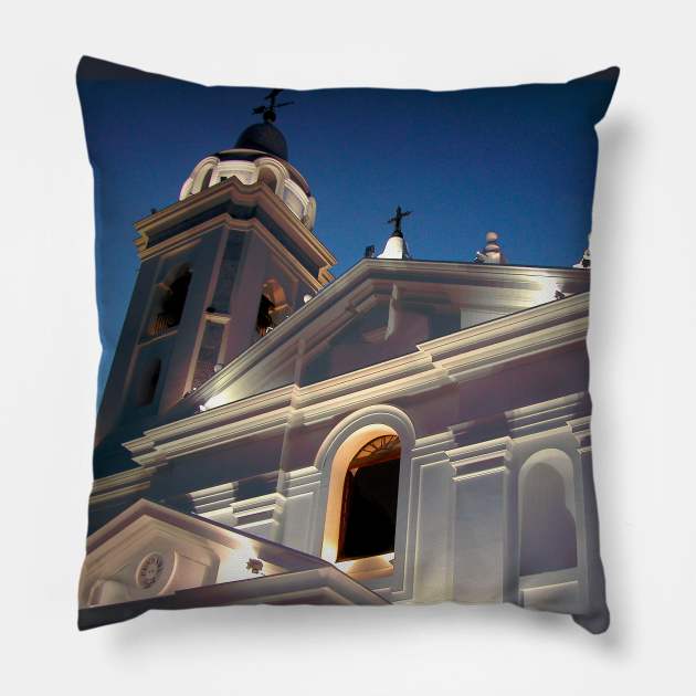 Buenos Aires Cathedral Pillow by Memories4you