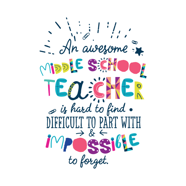 An Awesome Middle School Teacher Gift Idea - Impossible to forget by BetterManufaktur