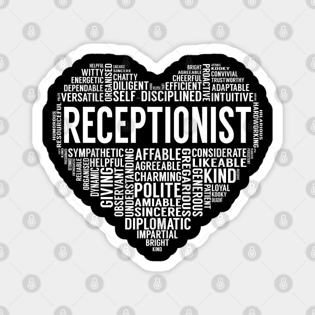 Receptionist Heart Magnet by LotusTee