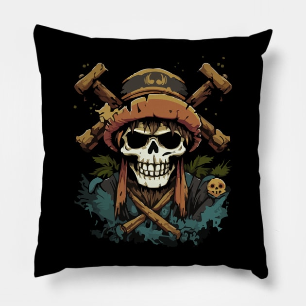 SKULL FUNK WIZARD Pillow by Pixy Official