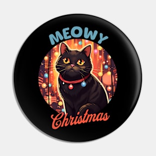 meowy christmas Pin