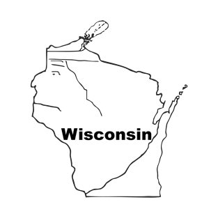 A funny map of Wisconsin T-Shirt