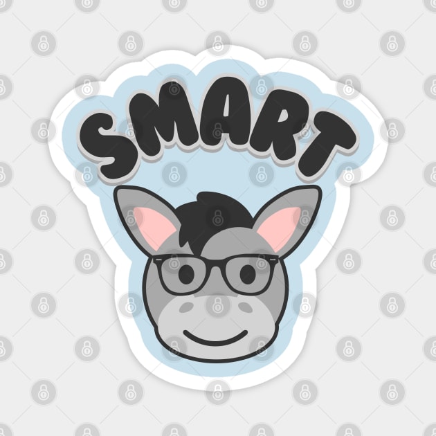 Smart Ass - Cute Kawaii Donkey Pun Magnet by Daytone