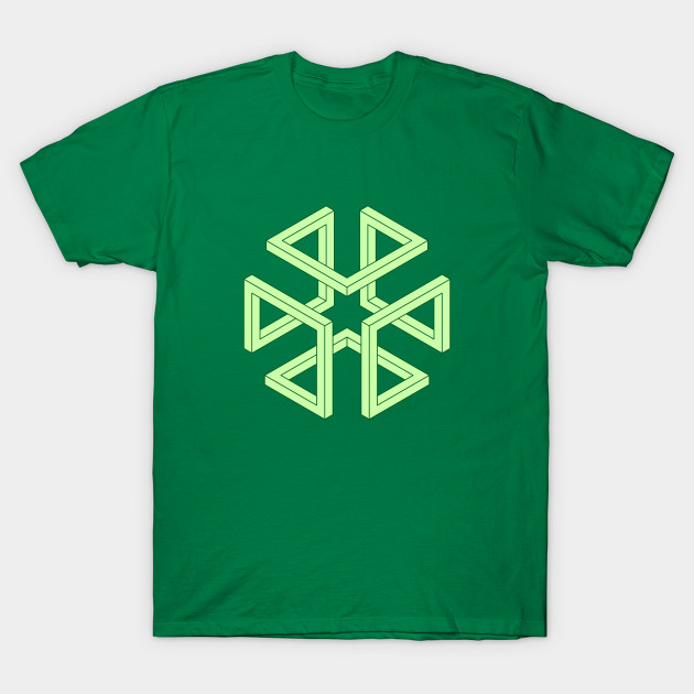 Green Abstract Cube Abstract Art Design T Shirt Teepublic