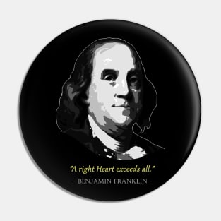 Benjamin Franklin Quote Pin