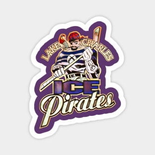 Lake Charles Ice Pirates Hockey Magnet