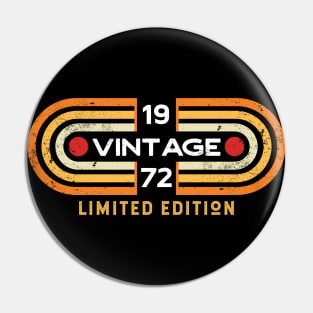 Vintage 1972 | Retro Video Game Style Pin