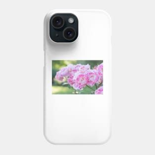 Pink and White Roses in Garden Phone Case