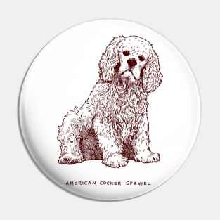 Vintage American Cocker Spaniel Pin