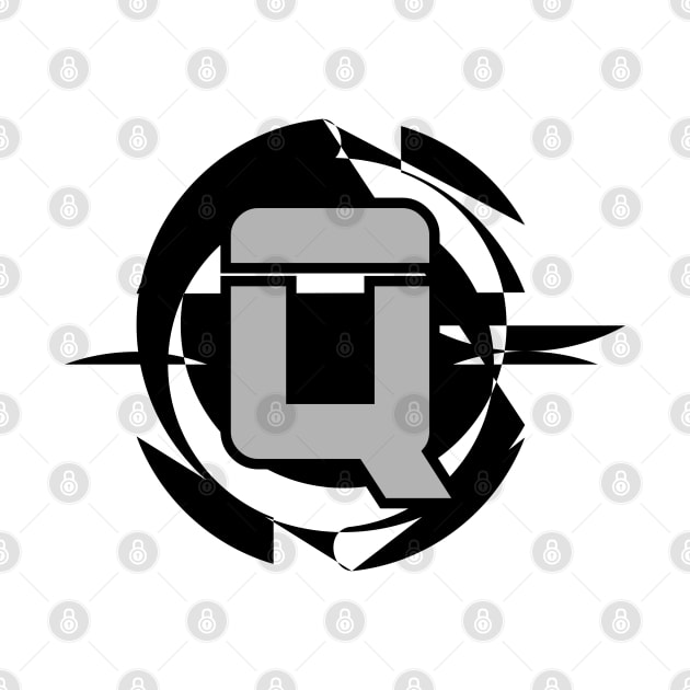 Futuristic Modern Letter Q by DepicSpirit