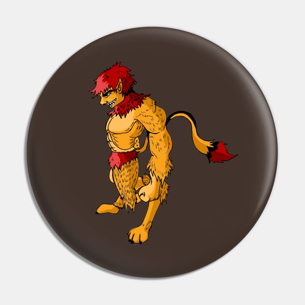 lion man Pin by radea