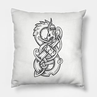 Norse style dragon Pillow