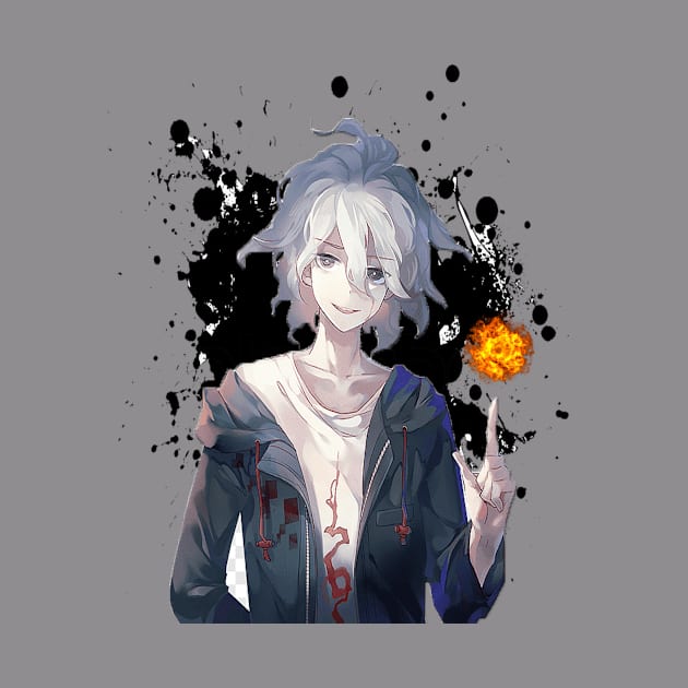 Fire boy anime t-shirt by OtakuAmazing