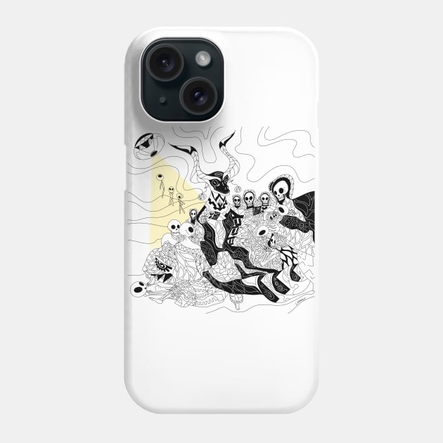 goya in alien witchcraft ecopop Phone Case by jorge_lebeau