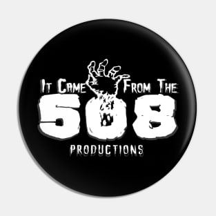 It Came From The 508 Logo (Black & White) Pin