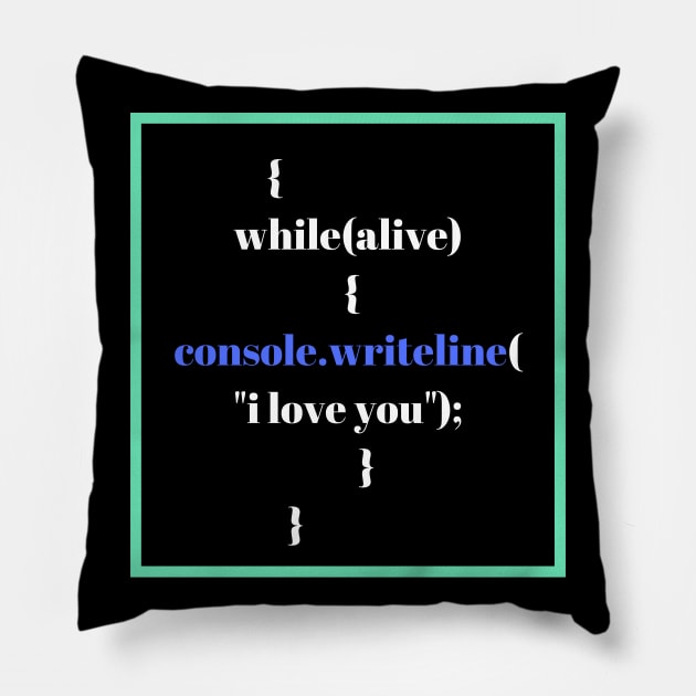 coders couple Pillow by Serotonin