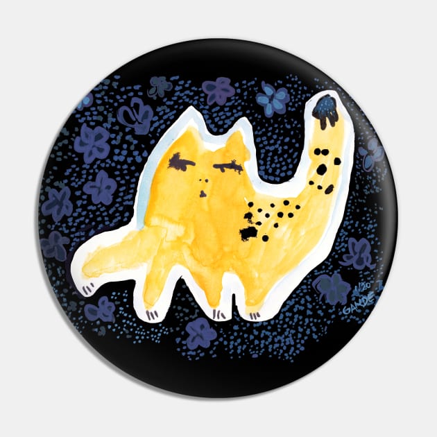 Cat in a bubble Pin by Sylke Gande