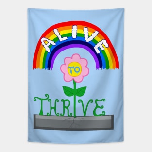 Alive to Thrive Flower Tapestry