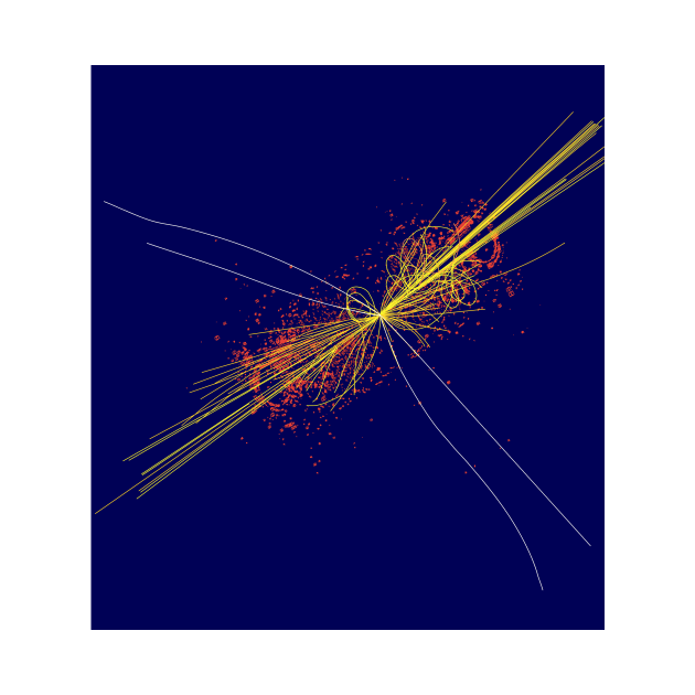 Higgs particle event simulation (A142/0422) by SciencePhoto