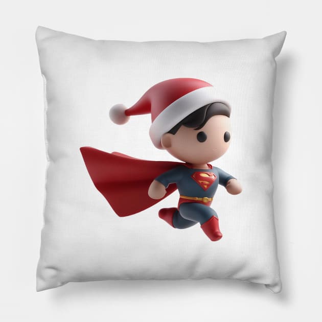 New Year Superman Pillow by designerhandsome