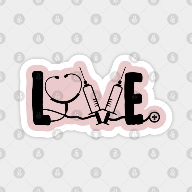 love nurse Magnet by MZeeDesigns