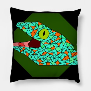 Geometric Tokay Gecko Pillow