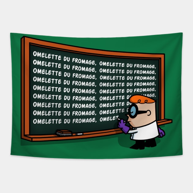 French Chalkboard! Tapestry by Raffiti