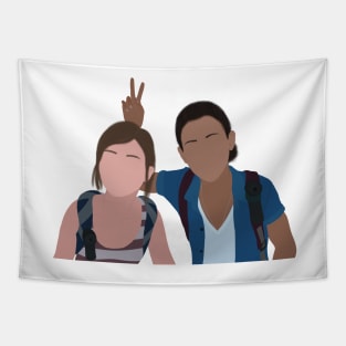 The Last of Us© Left Behind Ellie and Riley Photo Booth Fan Art Tapestry