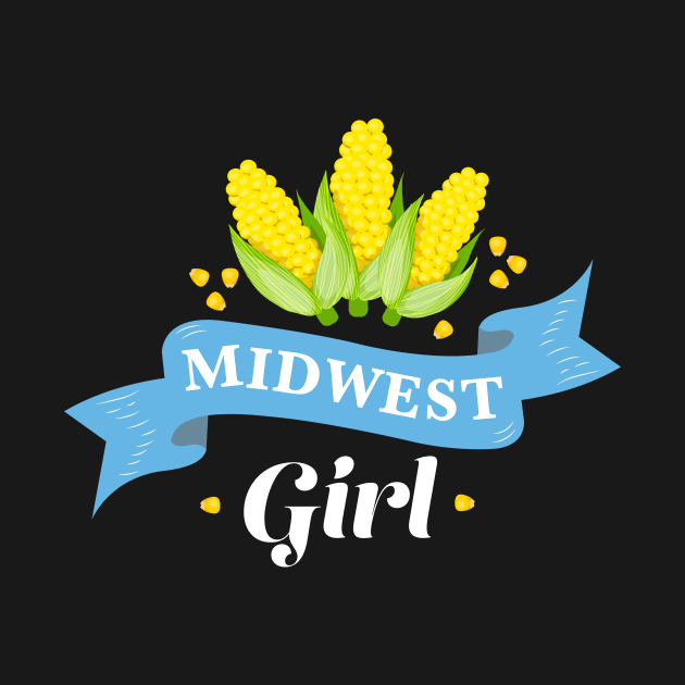 Midwest Girl Corncob American Midwestern Girl by Super Fresh Art