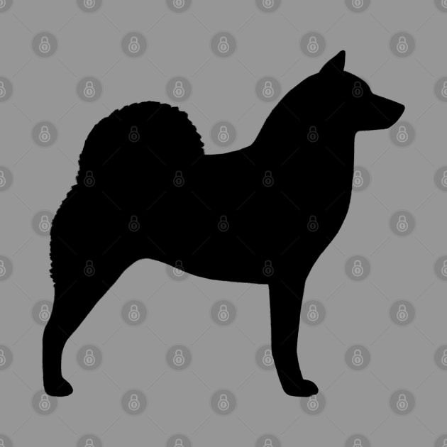 Finnish Spitz Silhouette by Coffee Squirrel