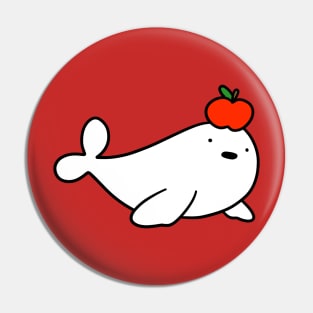 Apple Baby Harp Seal Pin