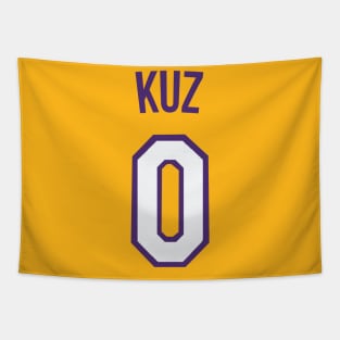 Kyle Kuzma 'KUZ' Nickname Jersey - Los Angeles Lakers Tapestry