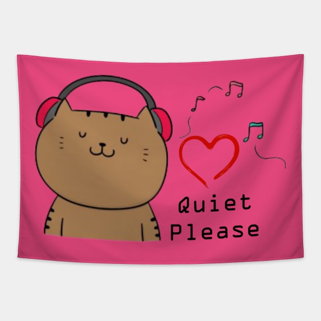 Quiet Please Tapestry by Primigenia