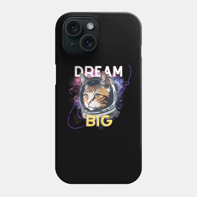 Astronout Cat Qoutes Phone Case by WiseCat.id